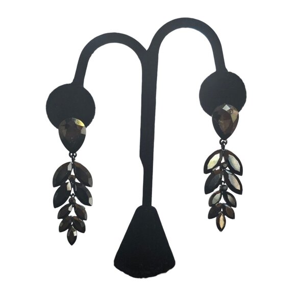 Metallic Leaf Drop Earring - Picture 1 of 4